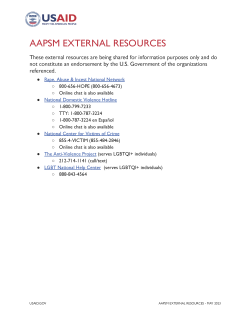 AAPSM External Resources