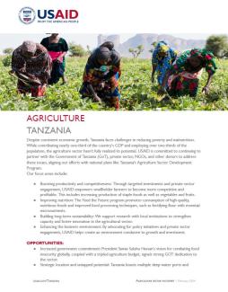 Tanzania Agriculture Factsheet