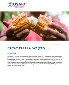 Cacao para la Paz Fact Sheet