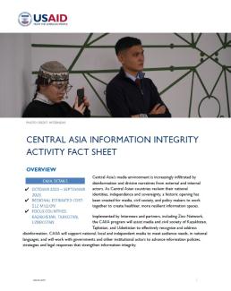 Central Asia Information Integrity Activity