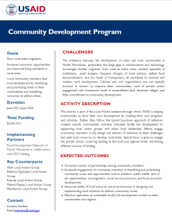 Community Development Program