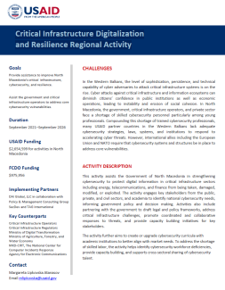 Critical Infrastructure Digitalization and Resilience Regional Activity