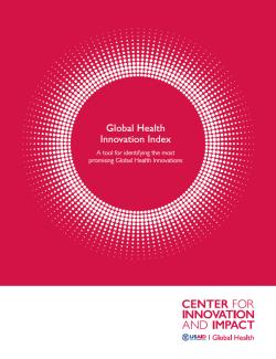 Global Health Innovation Index cover image