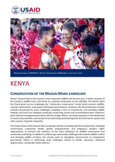 CONSERVATION OF THE MAASAI MARA LANDSCAPE