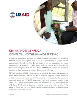 Controlling the HIV/AIDS Epidemic fact sheet 