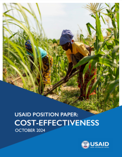 Front Page of USAID Cost Effectiveness Position Paper