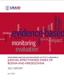 Judicial Effectiveness Index, Bosnia and Herzegovina 2021