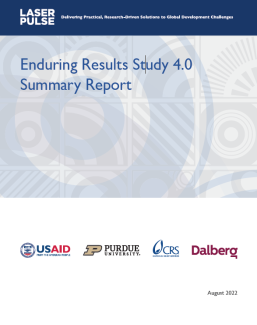 Enduring Results Study 4.0 Summary Report