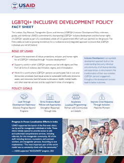 Fact Sheet - LGBTQI+ Inclusive Development Policy