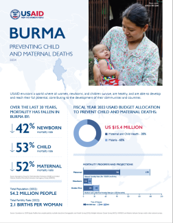 factsheet cover image, Burma