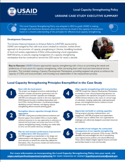 Local Capacity Strengthening Policy: Ukraine Case Study Executive Summary cover