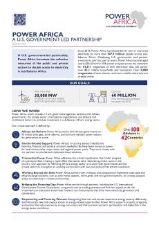 Power Africa Fact Sheet English Cover