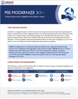 PSE modernize fact sheet cover