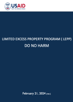 USAID LEPP Do No Harm Requirement