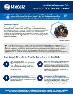 Local Capacity Strengthening Policy Nigeria Case Study cover