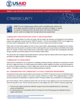 COVID-19 and Cybersecurity