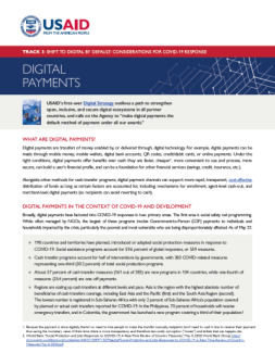 COVID-19 and Digital Payments