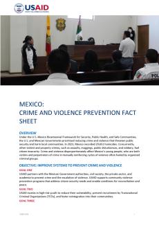 Crime and Violence Prevention Fact Sheet 