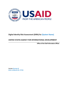 Digital Identity Risk Assessment (DIRA)