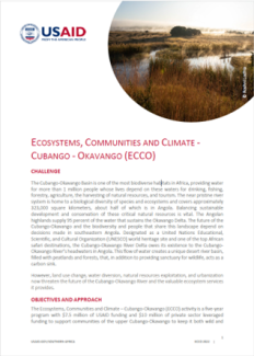 ECOSYSTEMS, COMMUNITIES AND CLIMATE - CUBANGO - OKAVANGO (ECCO)