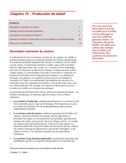 EGSSAA Chapitre 11: Production de bétail