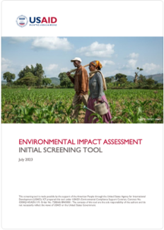 Environmental Impact Assessment Initial Screening Tool