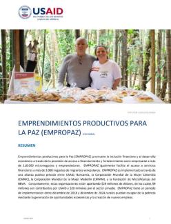 EMPROPAZ Fact Sheet Español