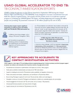 USAID TB Contact Investigations Fact Sheet