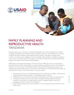 Family Planning Fact Sheet