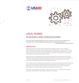 USAID/BiH Local Works Fact Sheet (ENG) PDF Screenshot