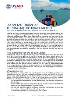 Tờ thông tin: Dự án Tạo thuận lợi Thương mại