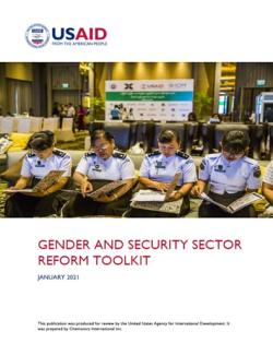 Gender and Security Sector Reform Toolkit