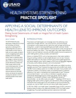 Applying a Social Determinates of Health Lens to Improve Outcomes