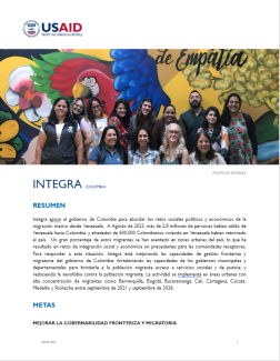 INTEGRA Factsheet Spanish