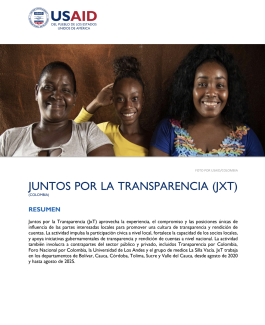 Juntos por la Transparencia Fact Sheet