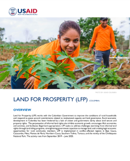 Land for Prosperity Fact Sheet