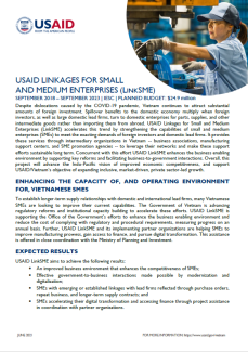 USAID Linkages for Small and Medium Enterprises (LinkSME)