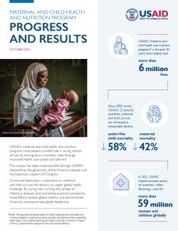 Progress and Results: Maternal and Child Health and Nutrition Program