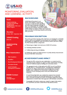 Monitoring and Evaluation Fact Sheet 