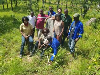 The USAID/EDEV team visits a USFS PAPA site for a monitoring visit