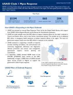 screenshot of front page of USAID mpox response fact sheet