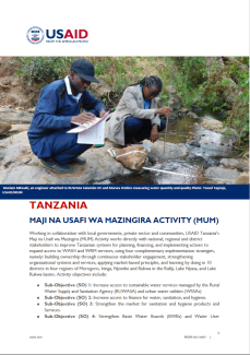 Maji na Usafi wa Mazingira Factsheet