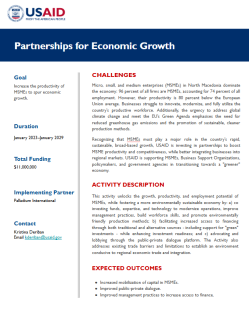 Partnerships for Economic Growth