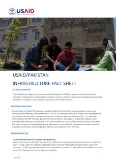 Pakistan Infrastructure Fact Sheet - 2023