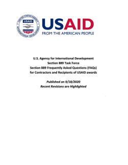 Section 889 Frequently Asked Questions