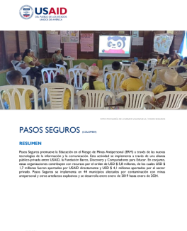 Pasos Seguros Fact Sheet 