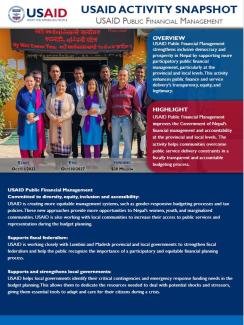 USAID PUBLIC FINANCIAL MANAGEMENT