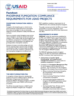 Factsheet: Phosphine Fumigation Compliance Requirements for USAID