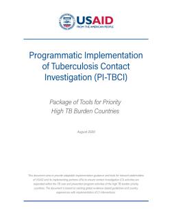 Programmatic Implementation of Tuberculosis Contact Investigation (PI-TBCI) cover image