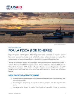 Cover of the For Fisheries activity factsheet